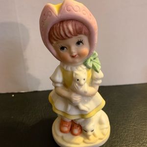 Cute little girl with kitten